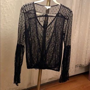 One the Land Mesh Lace Blouse